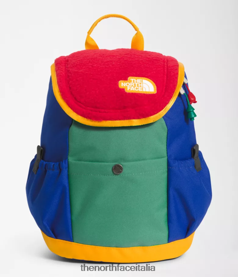 The North Face accessorio 460N8D395 tnf rosso/verde erba intenso/tnf blu bambini mini zaino da esploratore per ragazzi