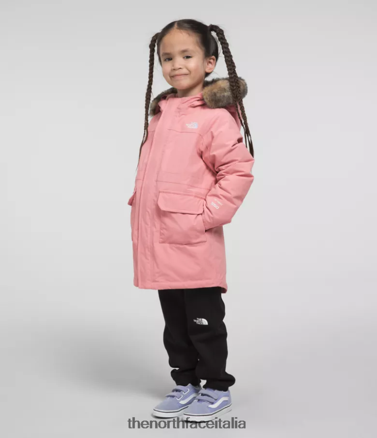 The North Face vestiario 460N8D1154 rosa ombrosa bambini parka artico
