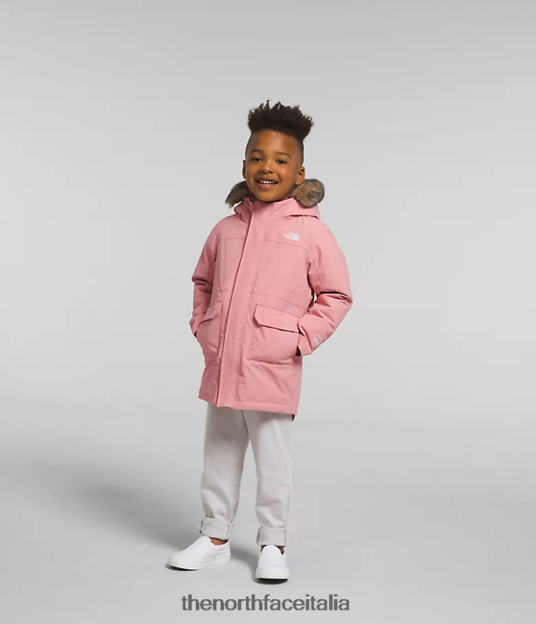 The North Face vestiario 460N8D1154 rosa ombrosa bambini parka artico
