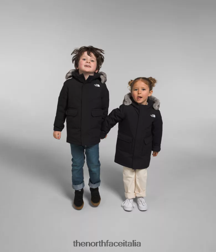 The North Face vestiario 460N8D1155 grazie nero bambini parka artico - Clicca l'immagine per chiudere