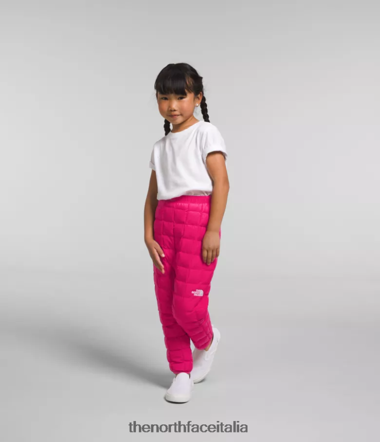 The North Face vestiario 460N8D1189 Sig. rosa bambini pantaloni termici reversibili