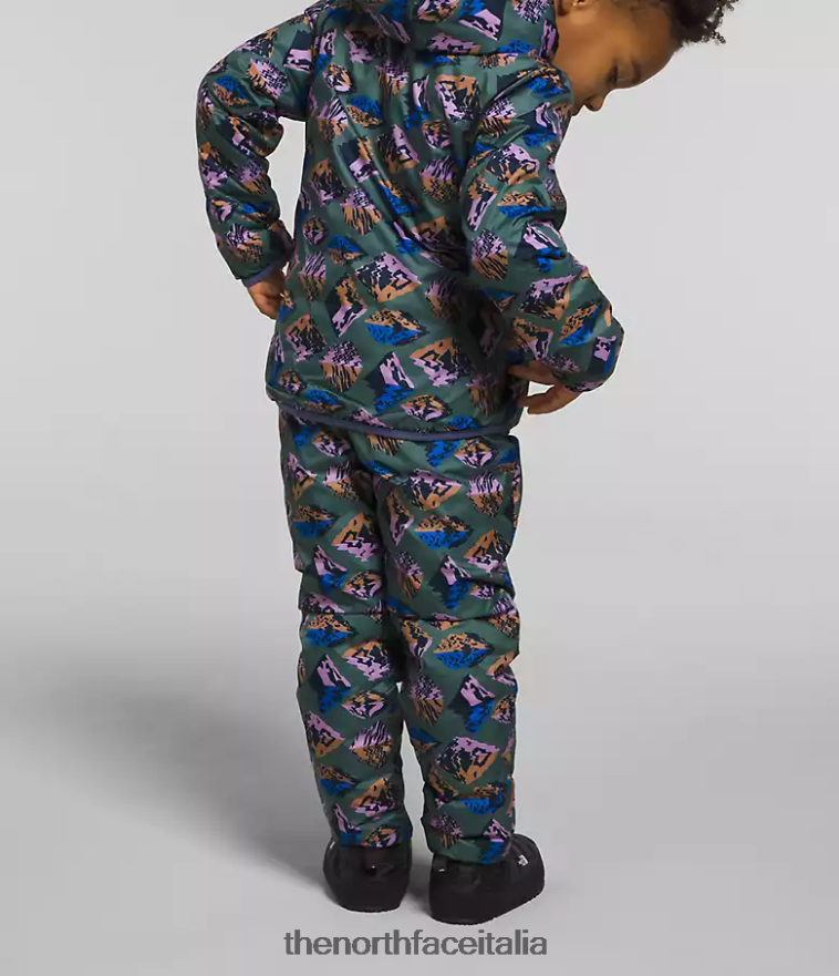 The North Face vestiario 460N8D1191 grotta blu bambini pantaloni termici reversibili