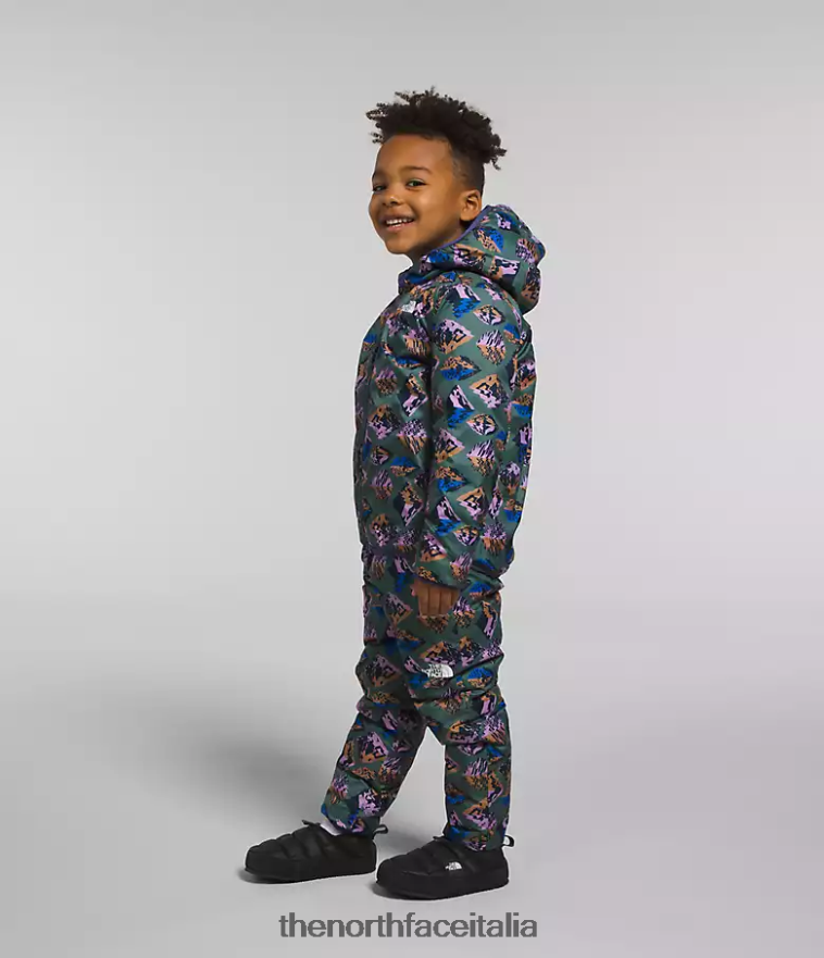 The North Face vestiario 460N8D1191 grotta blu bambini pantaloni termici reversibili
