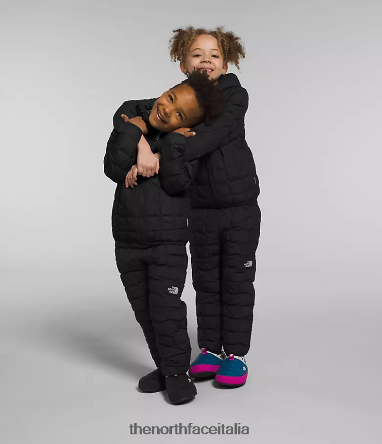 The North Face vestiario 460N8D1238 grazie nero bambini giacca reversibile con cappuccio in thermoball