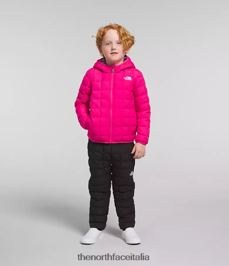 The North Face vestiario 460N8D1239 Sig. rosa bambini giacca reversibile con cappuccio in thermoball