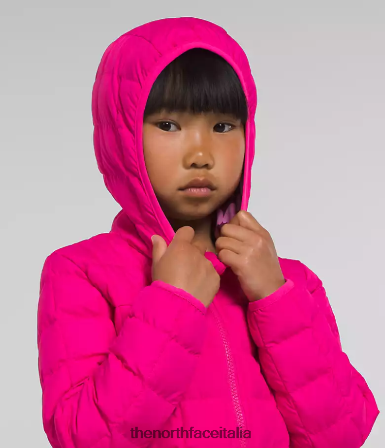 The North Face vestiario 460N8D1239 Sig. rosa bambini giacca reversibile con cappuccio in thermoball