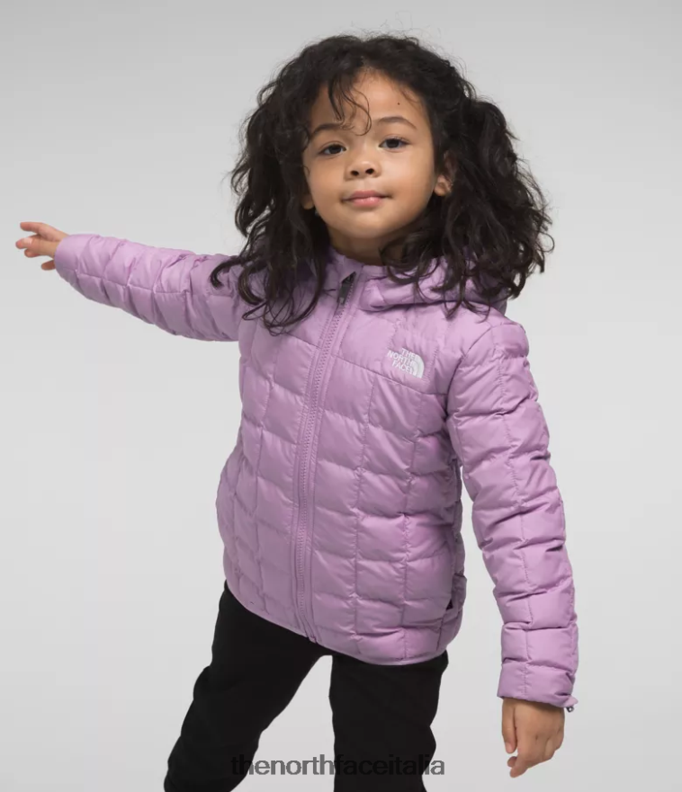 The North Face vestiario 460N8D1240 lupino bambini giacca reversibile con cappuccio in thermoball