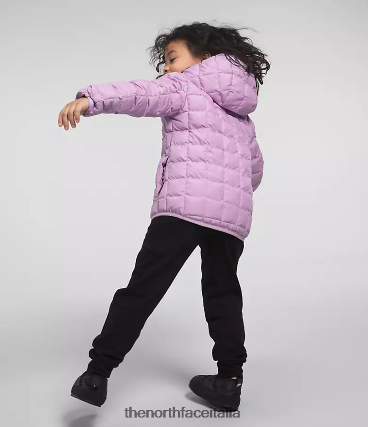 The North Face vestiario 460N8D1240 lupino bambini giacca reversibile con cappuccio in thermoball