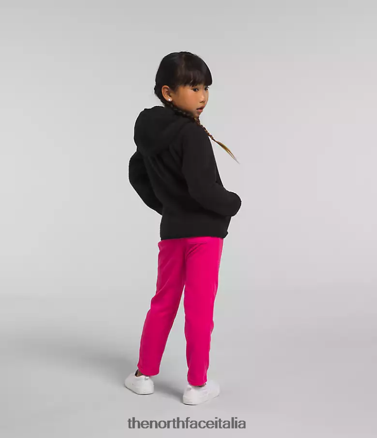 The North Face vestiario 460N8D464 grazie nero bambini Felpa con cappuccio e zip intera in pile Forest
