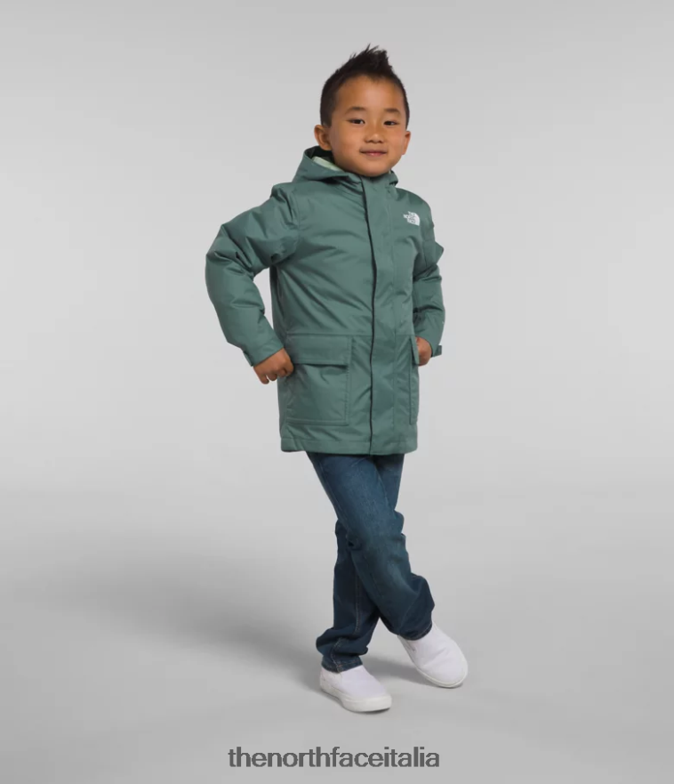 The North Face vestiario 460N8D584 salvia oscura bambini triclima nord-basso
