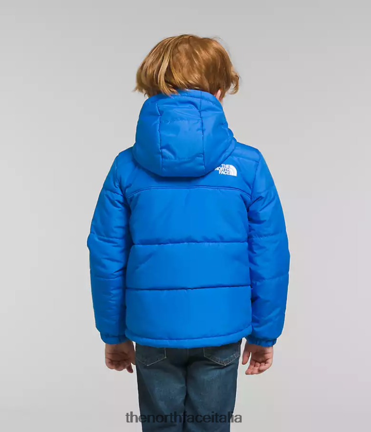 The North Face vestiario 460N8D635 blu ottico bambini giacca reversibile mt chimbo con zip intera