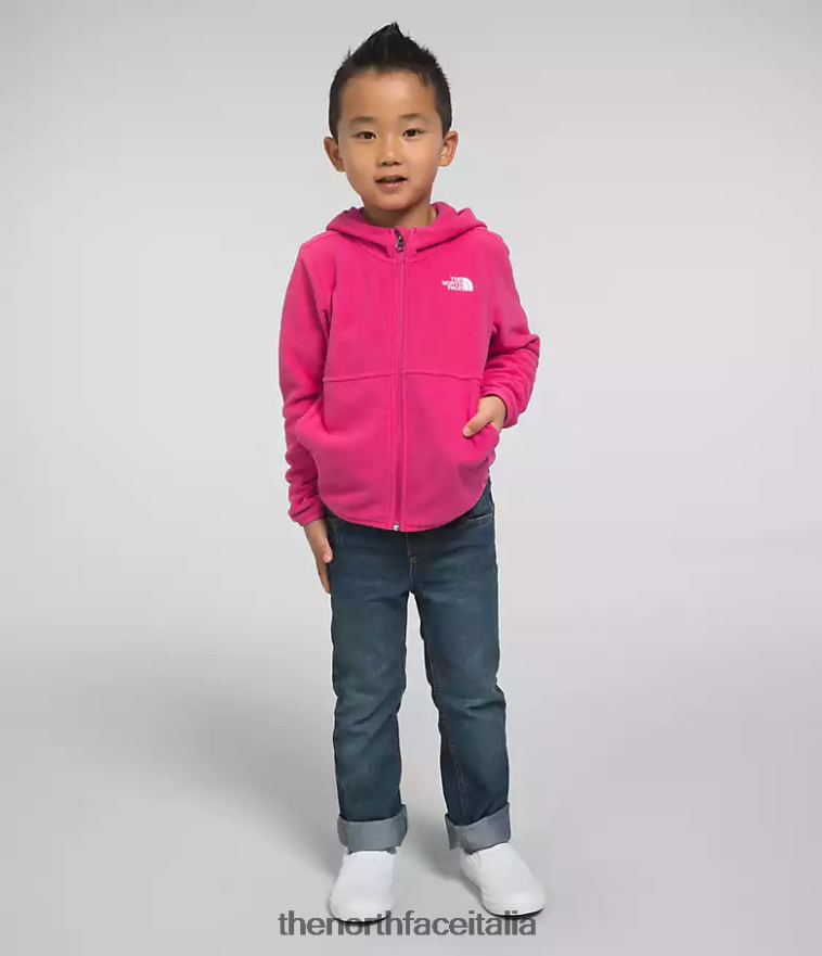 The North Face vestiario 460N8D692 Sig. rosa bambini Felpa con cappuccio e zip intera Glacier