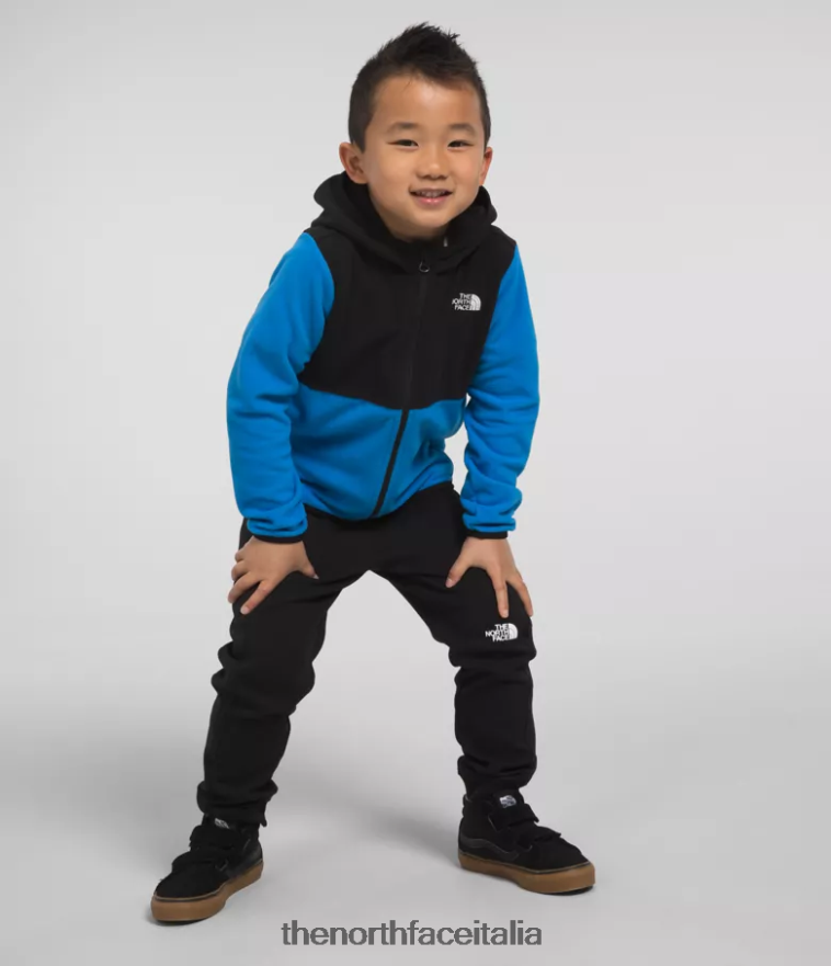 The North Face vestiario 460N8D693 blu ottico bambini Felpa con cappuccio e zip intera Glacier