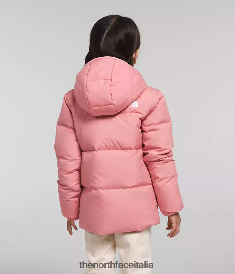 The North Face vestiario 460N8D862 rosa ombrosa bambini Piumino North con cappuccio