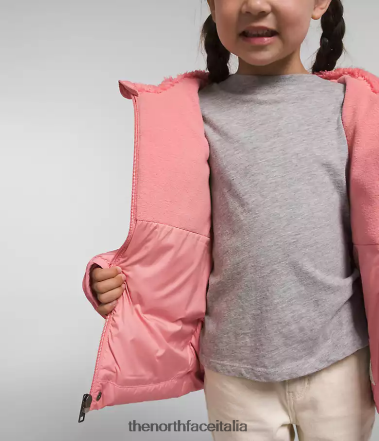 The North Face vestiario 460N8D862 rosa ombrosa bambini Piumino North con cappuccio