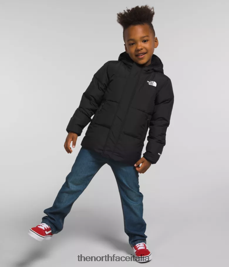 The North Face vestiario 460N8D863 grazie nero bambini Piumino North con cappuccio