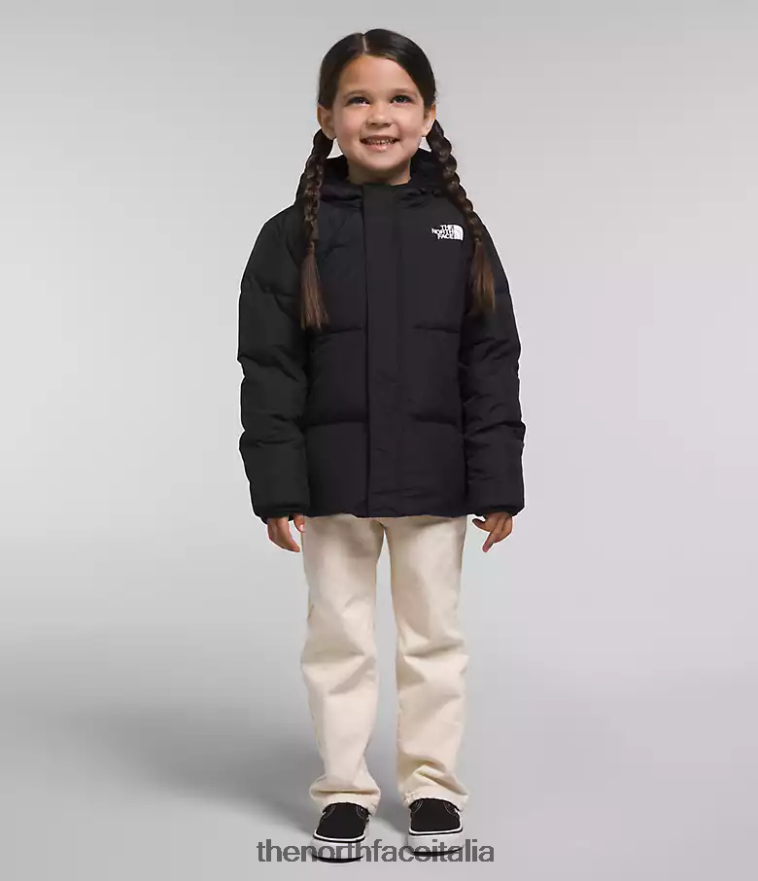 The North Face vestiario 460N8D863 grazie nero bambini Piumino North con cappuccio