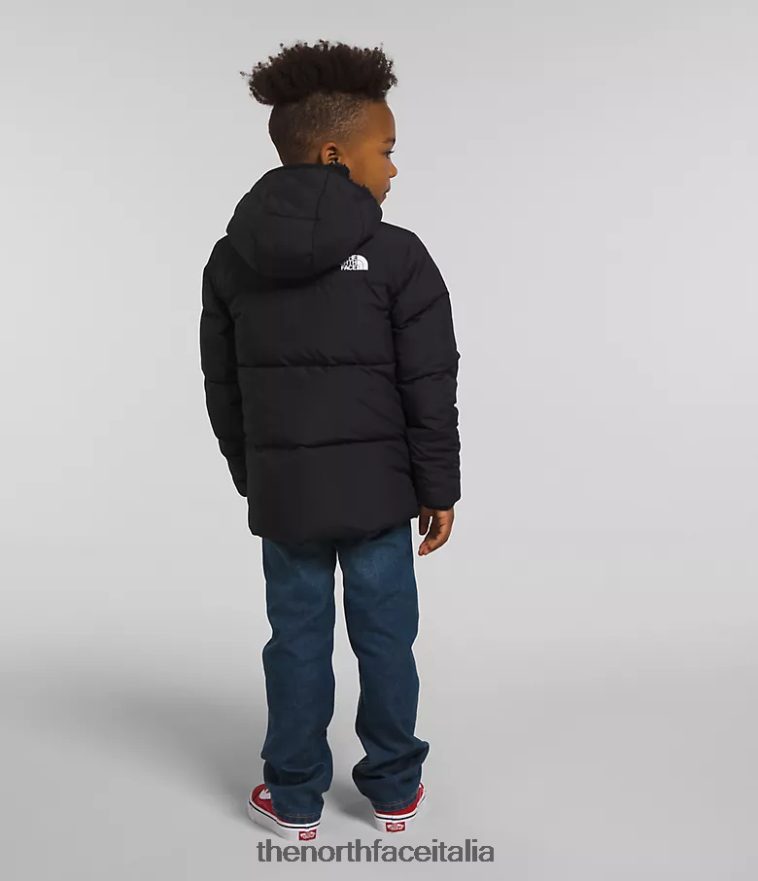 The North Face vestiario 460N8D863 grazie nero bambini Piumino North con cappuccio