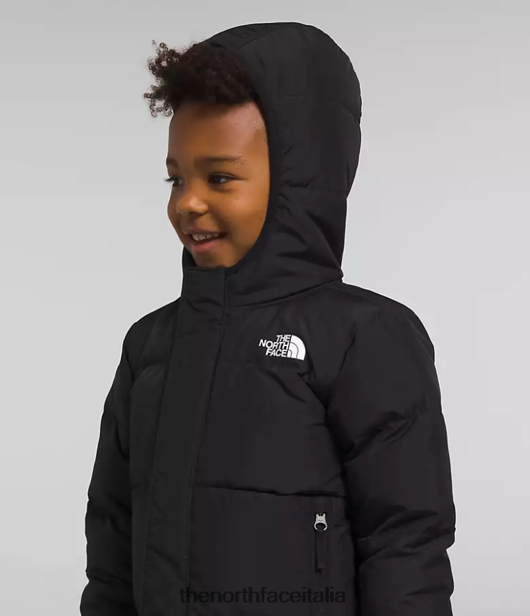 The North Face vestiario 460N8D863 grazie nero bambini Piumino North con cappuccio