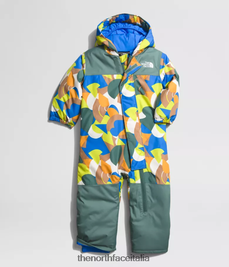 The North Face vestiario 460N8D274 grande stampa astratta al burro di mandorle Bambino tuta da neve libertà
