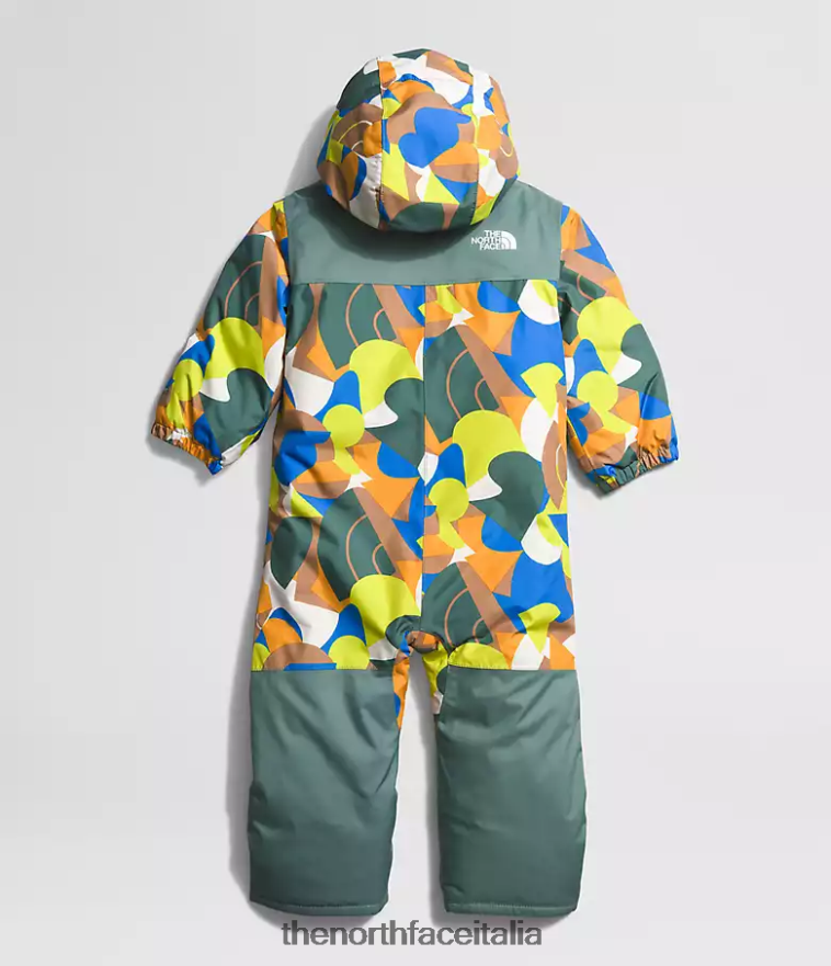 The North Face vestiario 460N8D274 grande stampa astratta al burro di mandorle Bambino tuta da neve libertà