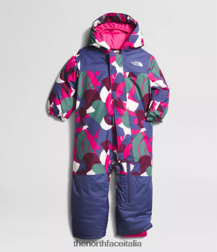 The North Face vestiario 460N8D275 Sig. grande stampa astratta rosa Bambino tuta da neve libertà