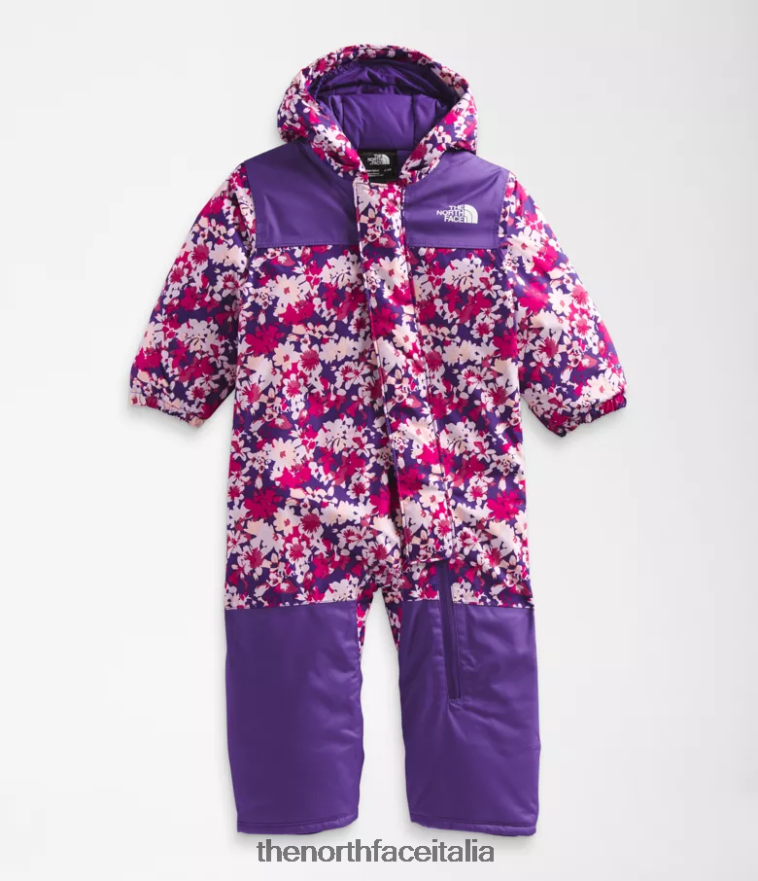 The North Face vestiario 460N8D277 stampa floreale Peak Purple Valley Bambino tuta da neve libertà
