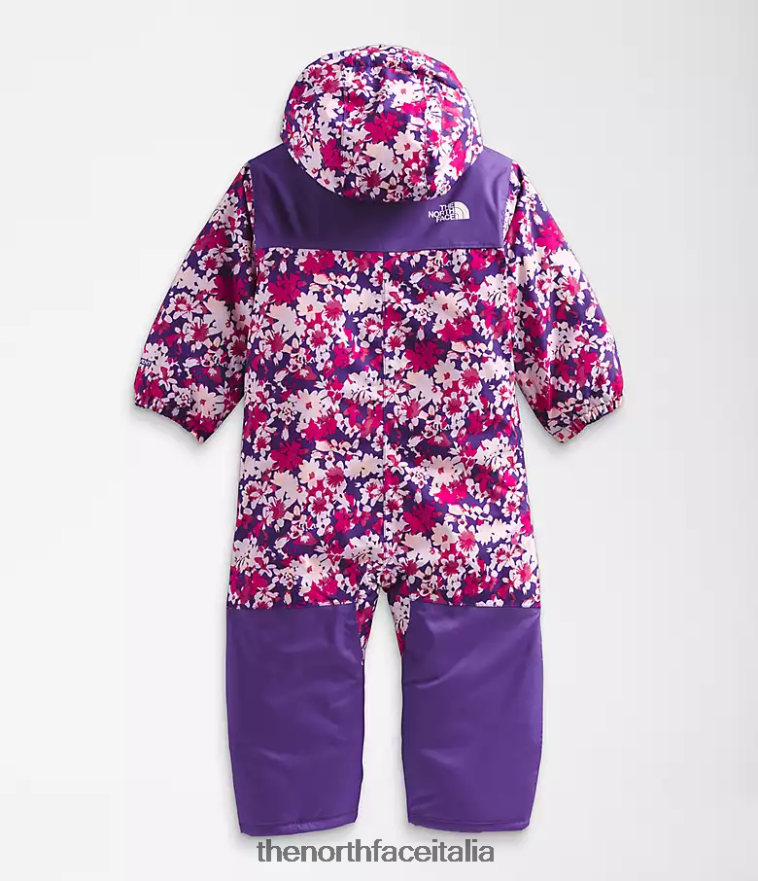 The North Face vestiario 460N8D277 stampa floreale Peak Purple Valley Bambino tuta da neve libertà