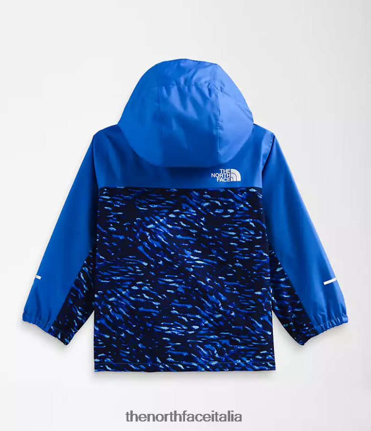 The North Face vestiario 460N8D587 tnf stampa mimetica con uccello blu Bambino giacca antipioggia antora