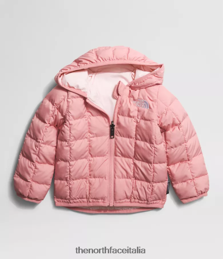 The North Face vestiario 460N8D637 rosa ombrosa Bambino giacca reversibile con cappuccio in thermoball