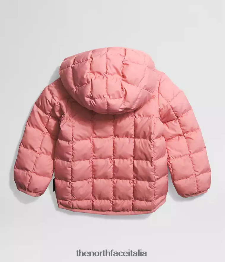 The North Face vestiario 460N8D637 rosa ombrosa Bambino giacca reversibile con cappuccio in thermoball