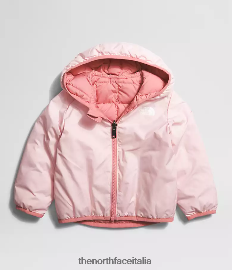 The North Face vestiario 460N8D637 rosa ombrosa Bambino giacca reversibile con cappuccio in thermoball