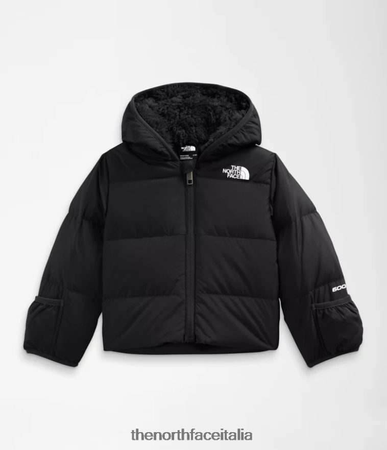 The North Face vestiario 460N8D764 grazie nero Bambino Piumino North con cappuccio