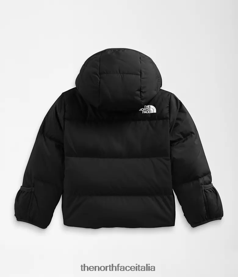 The North Face vestiario 460N8D764 grazie nero Bambino Piumino North con cappuccio