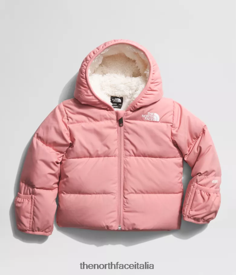 The North Face vestiario 460N8D765 rosa ombrosa Bambino Piumino North con cappuccio