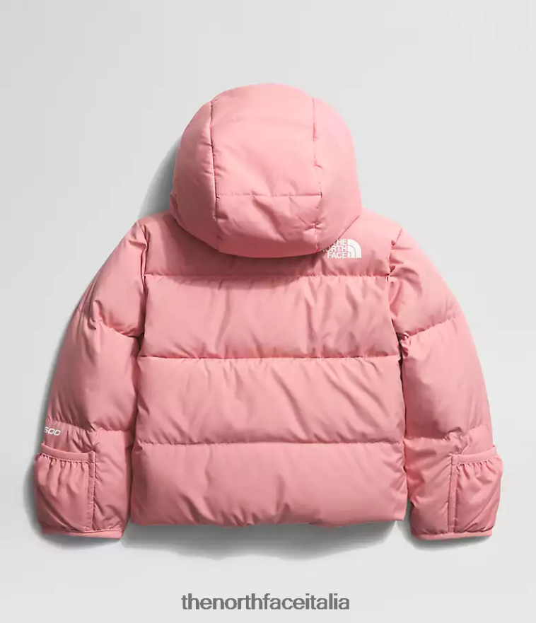 The North Face vestiario 460N8D765 rosa ombrosa Bambino Piumino North con cappuccio