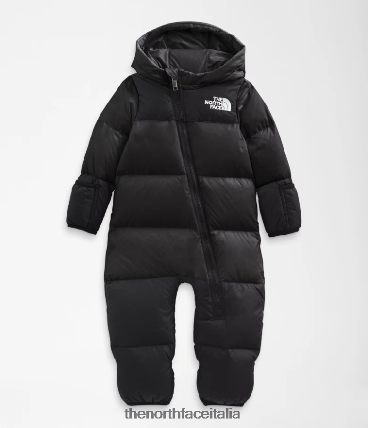 The North Face vestiario 460N8D91 grazie nero Bambino Costume intero retrò nuptse del 1996