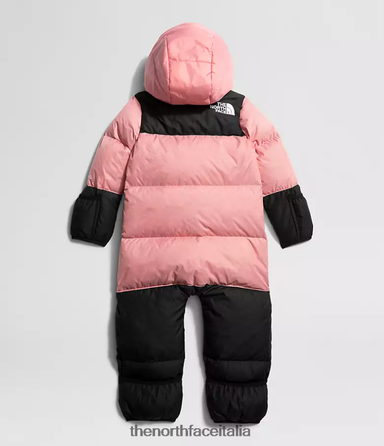 The North Face vestiario 460N8D92 rosa ombrosa Bambino Costume intero retrò nuptse del 1996