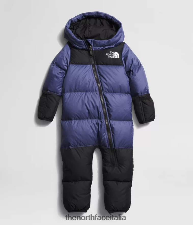 The North Face vestiario 460N8D93 grotta blu Bambino Costume intero retrò nuptse del 1996