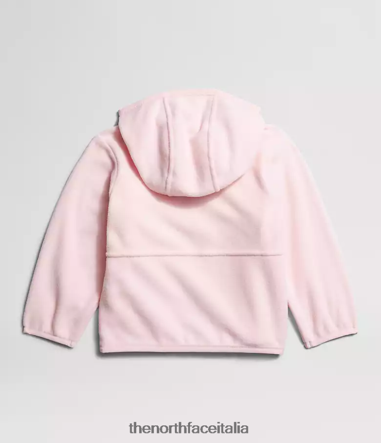 The North Face vestiario 460N8D989 rosa purpureo Bambino Felpa con cappuccio e zip intera Glacier