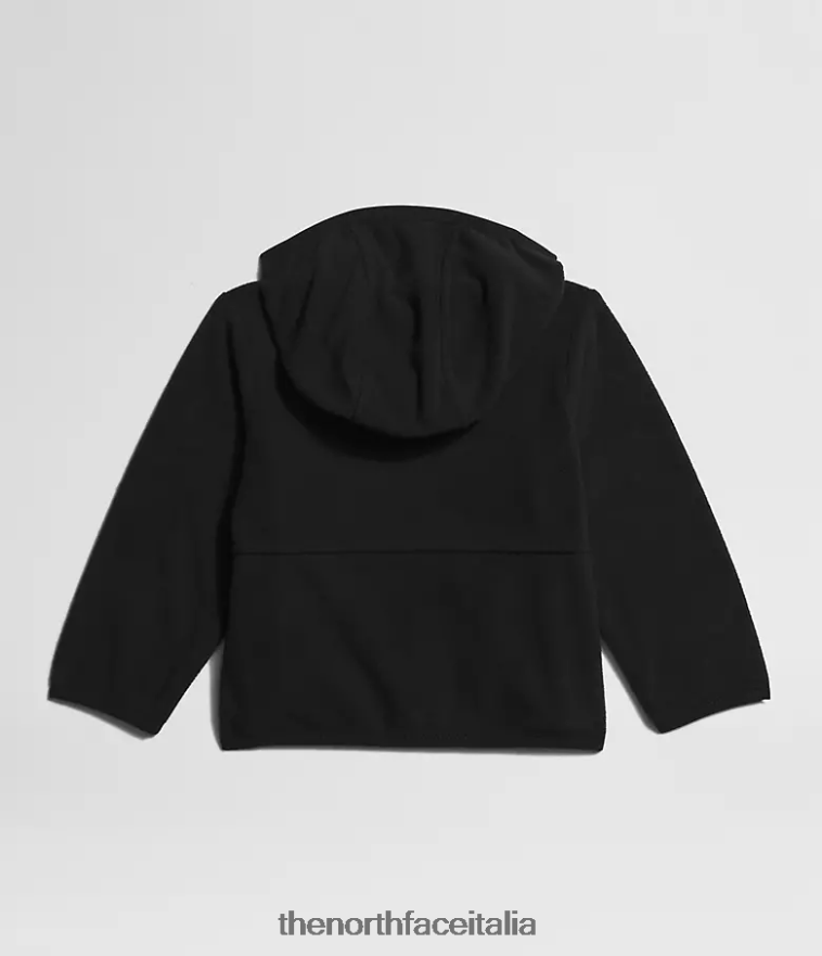 The North Face vestiario 460N8D990 grazie nero Bambino Felpa con cappuccio e zip intera Glacier