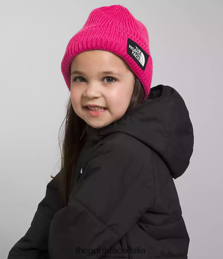 The North Face accessorio 460N8D762 Sig. rosa bambini Berretto con risvolto con logo tnf box