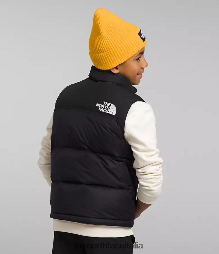 The North Face vestiario 460N8D187 grazie nero bambini Gilet retrò nuptse del 1996