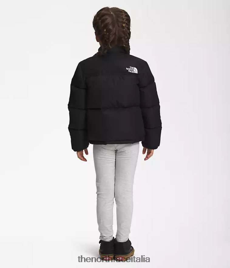 The North Face vestiario 460N8D529 grazie nero bambini Giacca nuptse retrò del 1996