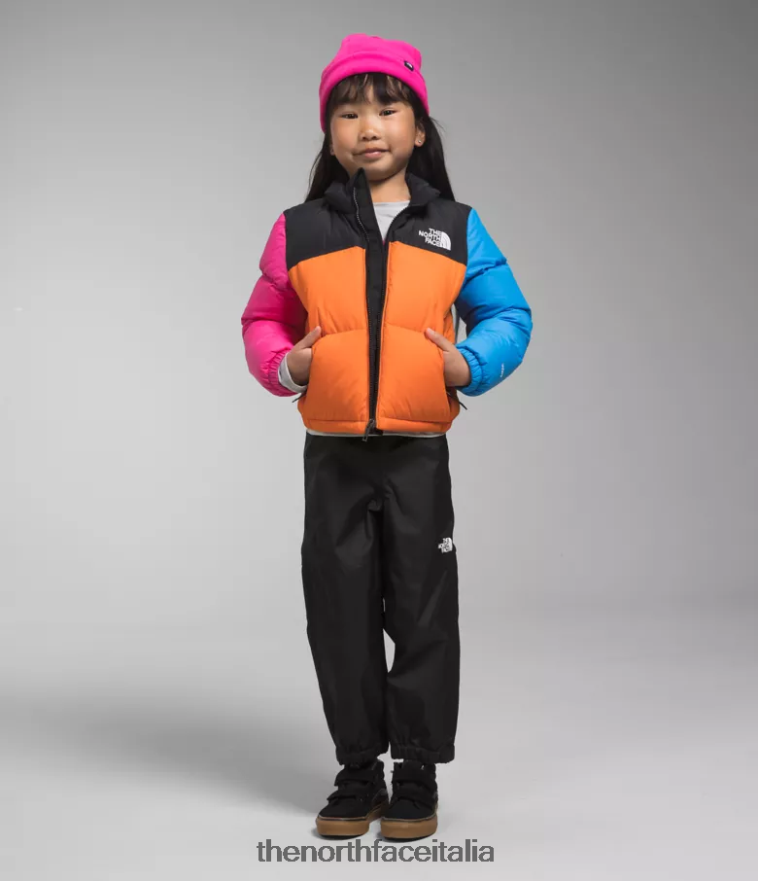 The North Face vestiario 460N8D530 mandarino bambini Giacca nuptse retrò del 1996