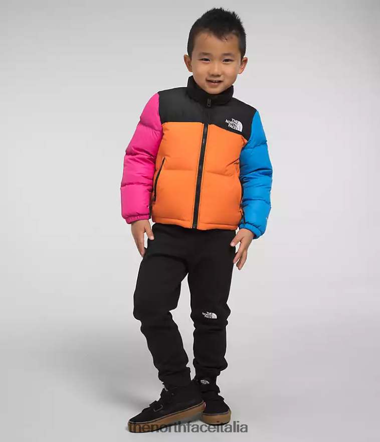 The North Face vestiario 460N8D530 mandarino bambini Giacca nuptse retrò del 1996