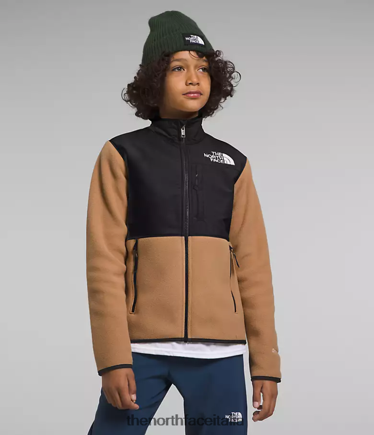 The North Face vestiario 460N8D583 burro di mandorle bambini giacca denali