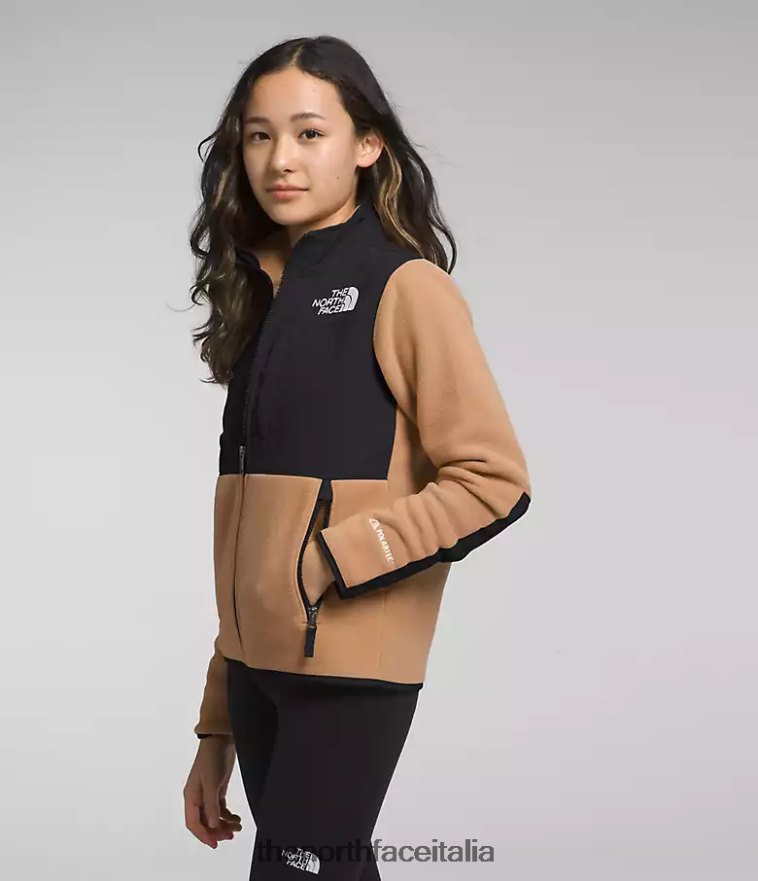 The North Face vestiario 460N8D583 burro di mandorle bambini giacca denali
