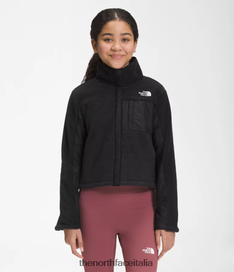 The North Face vestiario 460N8D71 grazie nero bambini giacca mashup in pile