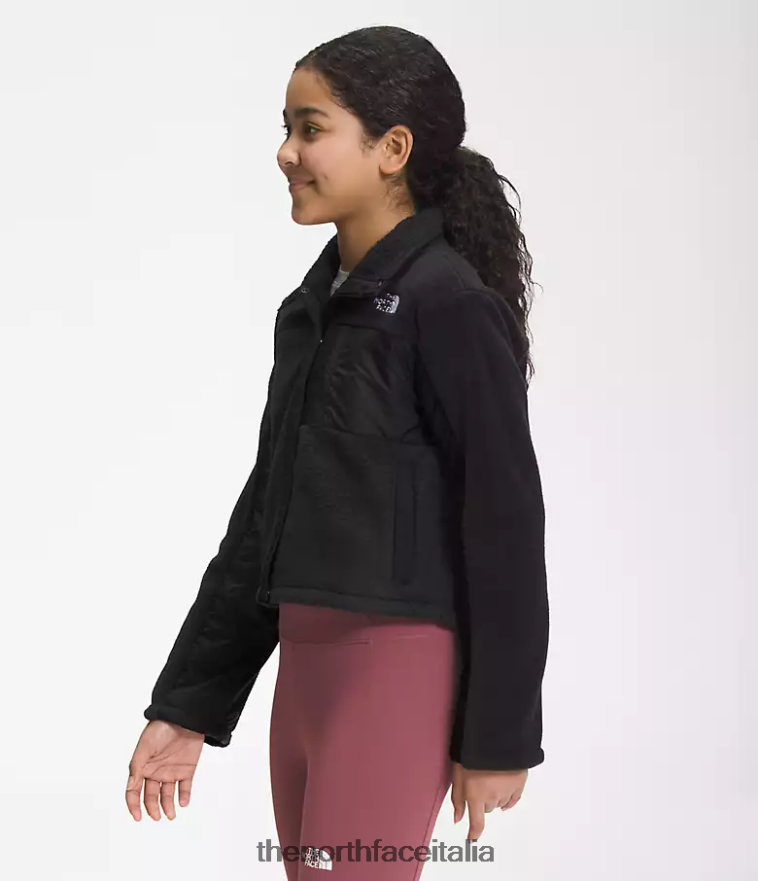 The North Face vestiario 460N8D71 grazie nero bambini giacca mashup in pile